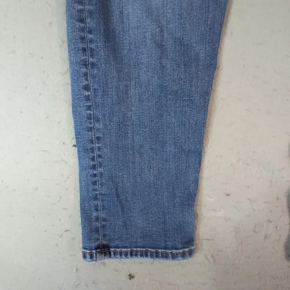 Levi's 502 jeans men's 38 x 30 slim straight blue stretch denim pants